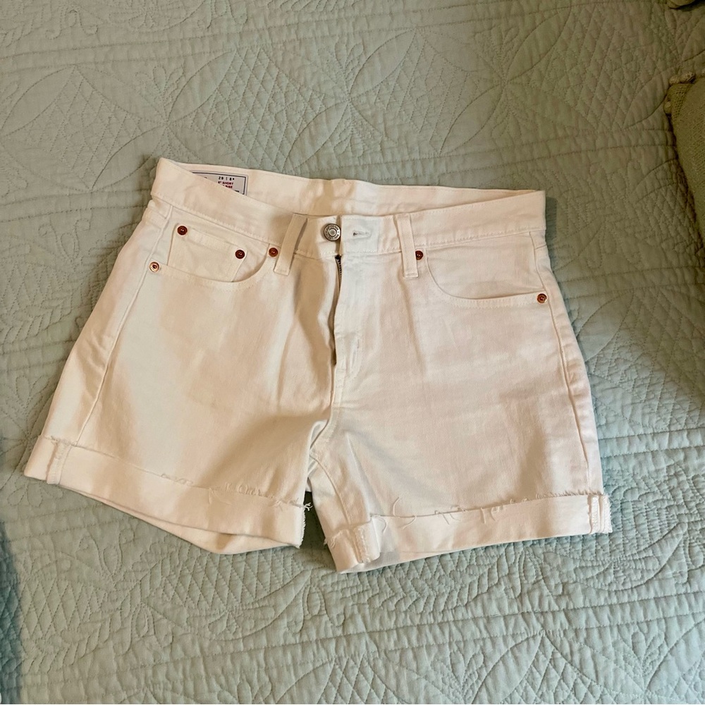 Gap White Denim Shorts